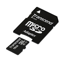 TRANSCEND MicroSDHC karta 16GB Premium, Class 10 UHS-I 300x + adaptér