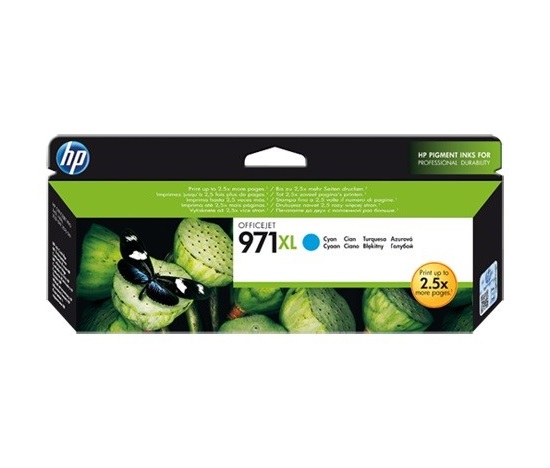 HP 971XL Cyan Ink Cart, CN626AE (6,600 pages)