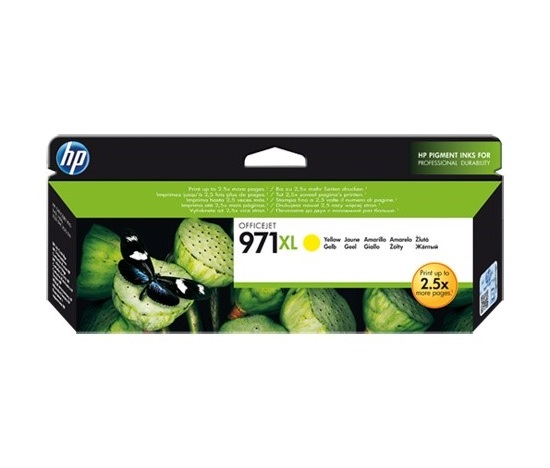 HP 971XL Yellow Ink Cart, CN628AE (6,600 pages)