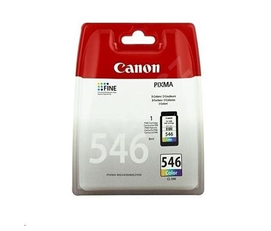 Canon CARTRIDGE CL-546 barevná pro Pixma iP, Pixma MG, Pixma MX a Pixma TS 205, 305, 3151, 3451 (180 str.)