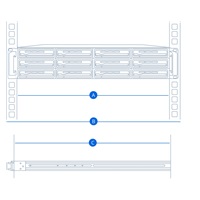 Synology RKM114 pevné ližiny pro RackStation RS422+, RS822+, RS822RP+, RS1221+, RS1619xs+, RX418
