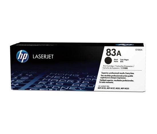 HP 83A Black LJ Toner Cart, CF283A