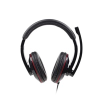 GEMBIRD sluchátka s mikrofonem MHS-001, černá lesklá