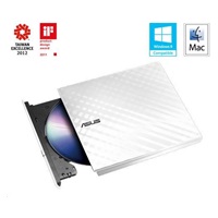ASUS DVD Writer SDRW-08D2S-U LITE/WHITE, External Slim DVD-RW, white, USB