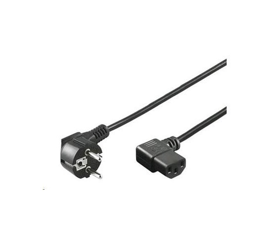 PREMIUMCORD Kabel napájecí 230V 2m úhlový 90st