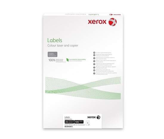 Xerox Papír štítky - barevný digitální tisk - Colotech (250 listů, SRA3)