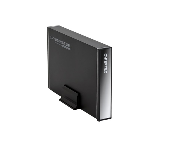 CHIEFTEC externí rámeček na SATA HDD 2,5" (max. 14.5mm), USB3.0, aluminium