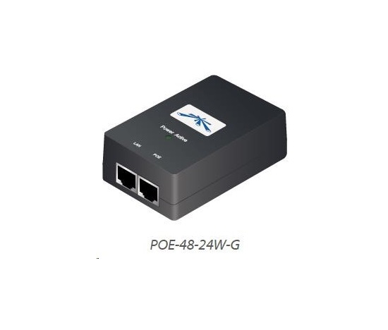 UBNT POE-48-24W-G [Gigabit PoE adaptér, 48V/0,5A (24W), vč. napájecího kabelu]