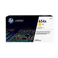 HP 654A Yellow LJ Toner Cart, CF332A (15,000 pages)
