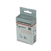 GEMBIRD sluchátka MHP-EP-001 pro MP3, bílá