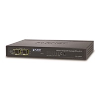 Planet GSD-1002M Switch, 8 x 10/100/1000 + 2 x 100/1000 Combo port, management, PoE-in napájení