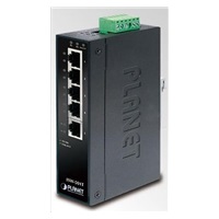Planet ISW-501T, 5x 10/100, DIN,IP30, rozšířený teplotní rozsah -40~75 st.C
