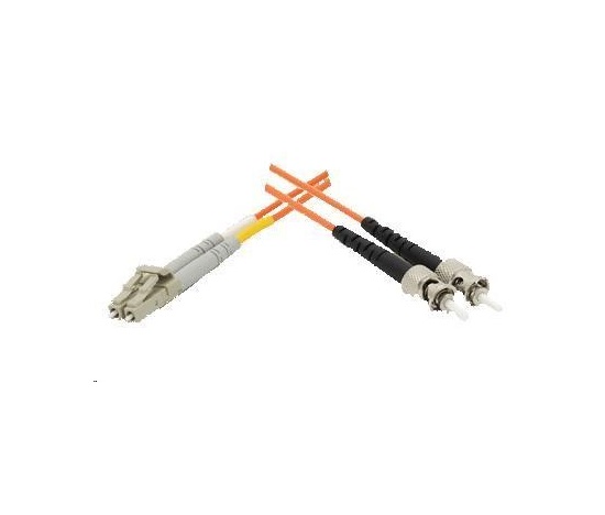 Duplexní patch kabel MM 50/125, OM3, LC-ST, LS0H, 2m