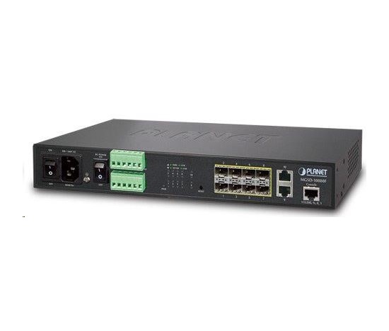 Planet MGSD-10080F Metro switch 8x SFP(DDM) 100/1000Base-X, 2x 1000Base-T, AC+DC, DI/O, SNMPv3, IGMPv3,IPv6