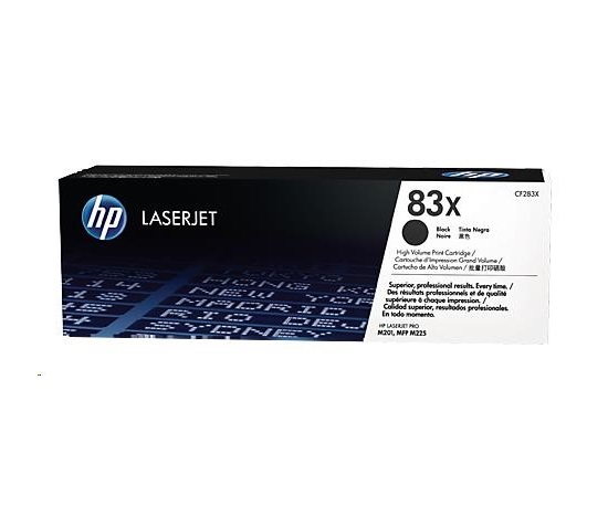 HP 83X Black LJ Toner Cart, CF283X (2,200 pages)
