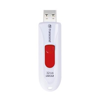 TRANSCEND Flash Disk 32GB JetFlash®590W, USB 2.0 (R:16/W:6 MB/s) bílá
