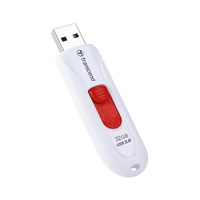 TRANSCEND Flash Disk 32GB JetFlash®590W, USB 2.0 (R:16/W:6 MB/s) bílá