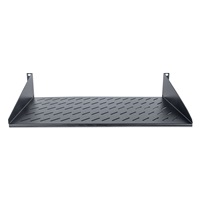 Intellinet police do racku 19", Fixed Shelf, 2U, 250mm depth, Front mounting, max load 25kg, Black