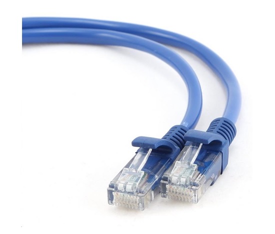 GEMBIRD kabel patchcord Cat5e UTP 0,5m, modrý