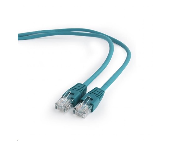 GEMBIRD kabel patchcord Cat5e UTP 0,5m, zelený