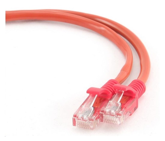 GEMBIRD kabel patchcord Cat5e UTP 0,5m, červený