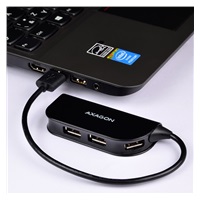 AXAGON - HUE-X4B Hub czteroportowy zewnętrzny 4x USB2.0 READY BLACK hub