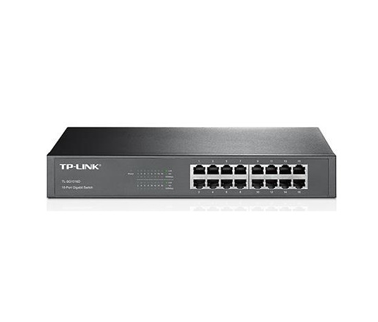 TP-Link switch TL-SG1016D (16xGbE, fanless)