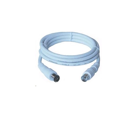PREMIUMCORD TV kabel anténní propojovací 15m (koaxiální, M/F, 75 Ohm)