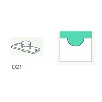 Vysekávací nůž půlkulatý D21 mm na kalendářové háčky