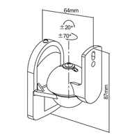 CONNECT IT Nástěnný držák na reproduktory