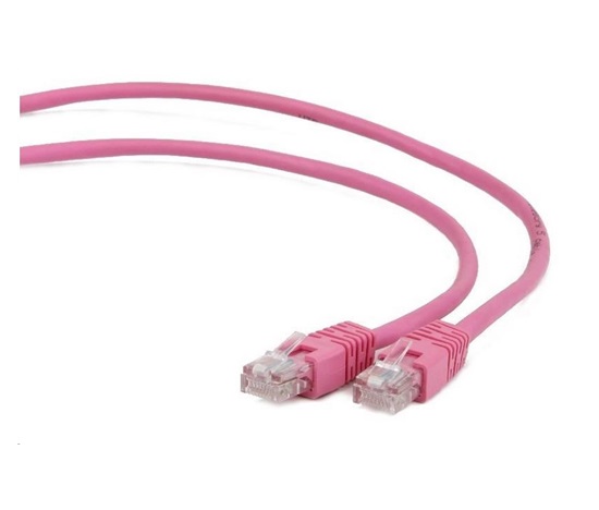 GEMBIRD kabel patchcord Cat5e UTP 0,5m, růžový
