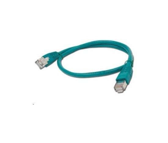 GEMBIRD kabel patchcord CAT6 stíněný FTP 0,5m, zelený