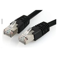 GEMBIRD kabel patchcord CAT6 stíněný FTP 1m, černý