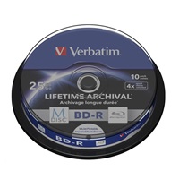 VERBATIM MDisc BD-R(10-pack)Spindle/4x/25GB