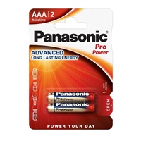 PANASONIC Alkalické baterie Pro Power LR03PPG/2BP AAA 1,5V (Blistr 2ks)