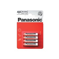 PANASONIC Zinkouhlíkové baterie Red Zinc R03RZ/4BP EU AAA 1,5V (Blistr 4ks)