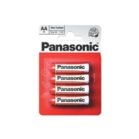 PANASONIC Zinkouhlíkové baterie Red Zinc R6RZ/4BP EU AA 1,5V (Blistr 4ks)