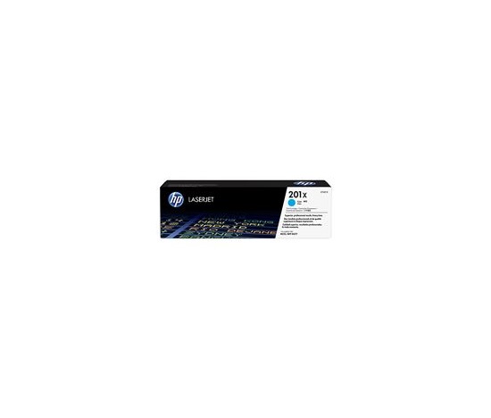 HP 201X High Capacity Cyan LJ Toner Cartridge, CF401X (2,300 pages)