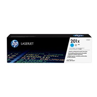 HP 201X High Capacity Cyan LJ Toner Cartridge, CF401X (2,300 pages)