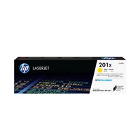 HP 201X High Capacity Yellow LJ Toner Cartridge, CF402X (2,300 pages)
