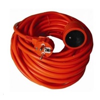 PREMIUMCORD Prodlužovací přívod 230V 40m, oranžová