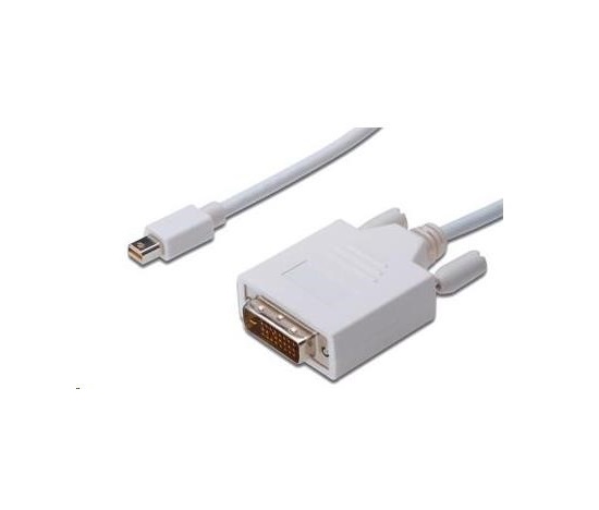 PREMIUMCORD Kabel Mini DisplayPort - DVI 2m, bílý