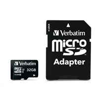 VERBATIM MicroSDHC karta 32GB Pro, U3 + adaptér