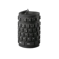 C-TECH klávesnice FK-01, gelová, flexibilní, černá, USB, CZ/SK