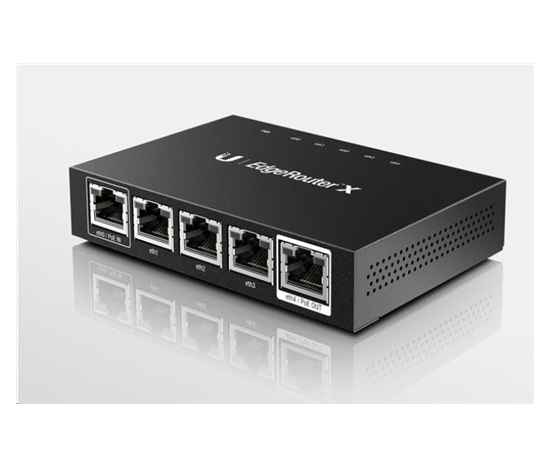 UBNT EdgeMAX EdgeRouter X [880MHz dual-core CPU, 256MB RAM, EdgeOS, 5 gigabitových portů, PoE]