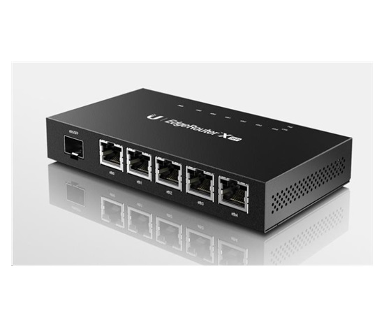 UBNT EdgeMAX EdgeRouter X SFP [880MHz dual-core CPU, 256MB RAM, EdgeOS, 5 gigabitových portů s PoE, SFP]