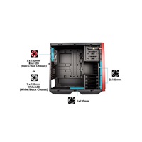 IN WIN skříň 503 Black, Midi Tower, průhledný bok, USB 3.0, bez zdroje, Black