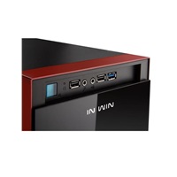 IN WIN skříň 503 Black, Midi Tower, průhledný bok, USB 3.0, bez zdroje, Black