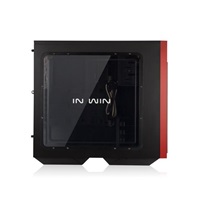 IN WIN skříň 503 Black, Midi Tower, průhledný bok, USB 3.0, bez zdroje, Black