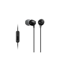 SONY stereo sluchátka MDR-EX15AP, černá